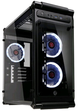 RAIJINTEK Coeus Elite TC černá / Micro-ATX / 2xUSB 3.0 + 1xUSB-C / 3x120 mm / bez zdroje / průhledná bočnice (0R200070)
