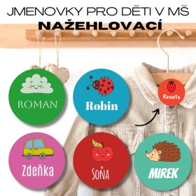 Nažehlovací značky pro rozlišení ložního prádla v mateřských školách - 30x30mm (20ks)