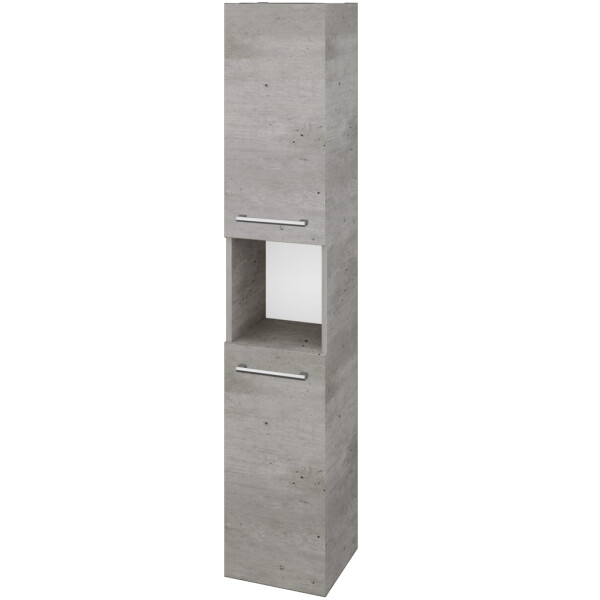 Dřevojas - Vysoká skříň DOS SVD2O 35 - D01 Beton / Úchytka T03 / D01 Beton / Levé 280406C