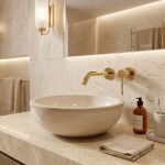 REA - Podomítková vanová baterie Venti Gold REA-B9754
