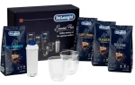 DeLonghi DLSC317 / Sada kávy a příslušenství / 4× 250 g zrnková káva / 2 šálky na cappuccino / vodní filtr (100002201968)