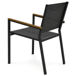 Zahradní židle, kov, síťovina, šedá, AZC-L1303 GREY