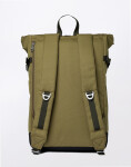 Batoh Sandqvist Icon Rolltop Backpack M Olive drab with black leather