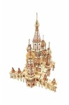 Woodcraft Dřevěné 3D puzzle Chrám Vasila Blaženého přírodní