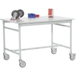 Manuflex LD1113.6011 ESD ESD pracovní stůl UNIDESK s kaučuk deska, rezedově zelená RAL 6011, Šxhxv = 2000 x 800 x 720-73