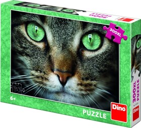 Puzzle Zelenooká kočka 300 XL dílků - Dino