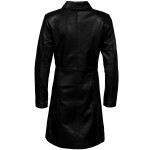 Dámský Kožený Kabát Zinia Brixton Černý Velikost: 3XL