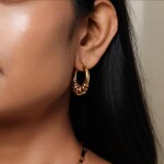 ELENYS Essence Hoops Gold – pozlacené náušnice 18K žluté zlato