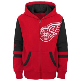 Outerstuff Dětská Mikina Detroit Red Wings Faceoff Colorblocked Fleece Full-Zip Velikost: Dětské let)