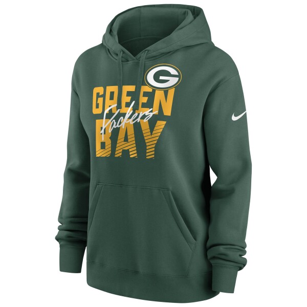 Nike Dámská mikina Green Bay Packers NFL Wordmark Club Hoodie Velikost: XS