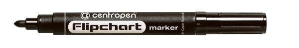 Centropen Popisovač Flipchart kulatý 8550 - černý 2,5 mm