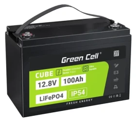 Green Cell LiFePO4 baterie 12.8V / Baterie do UPS / 100 Ah / 1280 Wh / max. 150 A (LFPGC12V100AH)
