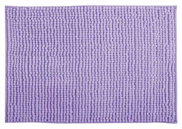 MSV CHENILLE koupelnová předložka levandulová / Koupelnová předložka / mikrovlákno / protiskluzová / 50 x 80 cm