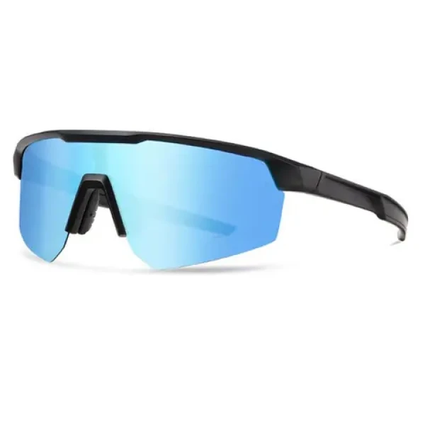 VeyRey Sportovní polarizační sluneční brýle Monoal černá obruba modrá skla (8596545423838)