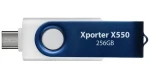 Patriot Xporter X550 256GB bílo-modrá / Flash disk / USB-A + USB-C / USB 3.2 Gen 1 (PS256GX550AAD)