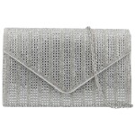 Třpytivé dámské psaníčko Michelle Moon Florida, stříbrné