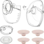 LIONELO Náhradní díly FIDI Free Slim / Náhradní díly / nástavce 17-24 mm / membrána / ventil / nádobka (LOC-FIDI FREE SLIM SPARE PARTS SET)