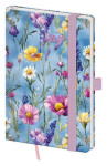 Diář 2027 týdenní kapesní Vario - Wildflowers s gumičkou