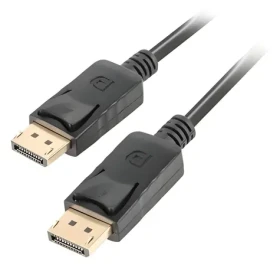 Lanberg DisplayPort 1.2 (M) - (M) černá / Kabel DisplayPort / 4K / 60 Hz / 1 m / zlacené konektory (CA-DPDP-10CC-0010-BK)