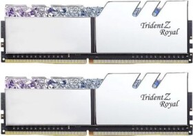 G.Skill Trident Z Royal Silver 32GB (2x16GB) 3600 MHz / DDR4 / CL16-19-19-39 / 1.35V / XMP 2.0 / LED podsvícení (F4-3600C16D-32GTRSC)