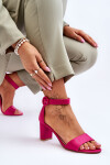 Dámské Sandály Na Podpatku Fuchsie Lexi 38