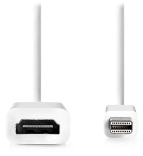 Nedis adaptér mini DisplayPort - HDMI bílý / Adaptér / mini DisplayPort (M) - HDMI (F) / 20 cm (CCGB37650WT02)