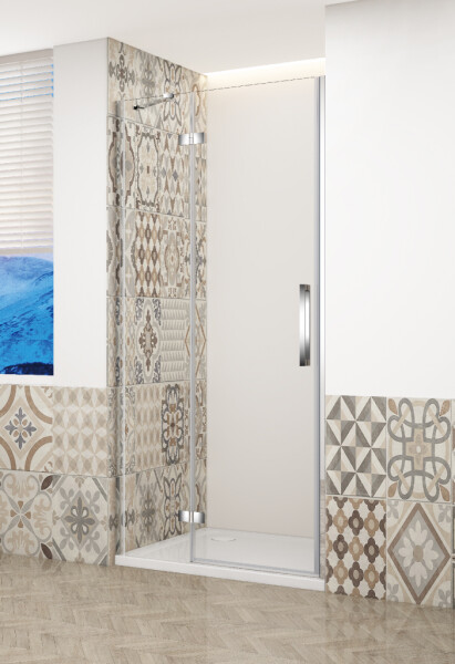 GELCO - TRINITY CHROM dveře do niky levé, 800 čiré sklo, GT1280CL-CH GT1280CL-CH