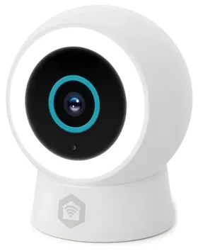 Nedis IP kamera venkovní bílá / IP kamera / Wi-Fi / 3MP / IP65 / ONVIF / reflektor / noční vidění 10 m (WIFICO14CWT)