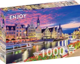 ENJOY Puzzle Gent za soumraku, Belgie