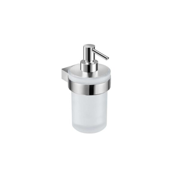 JIKA - Pure Dávkovač mýdla s držákem, chrom/matné sklo H3833B20041001