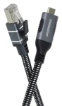 PremiumCord USB-C - RJ45 Ethernet adaptér / Redukce / Gigabit Ethernet 10/100/1000 Mbps / 3 m (ku31net3)