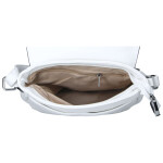 Menší dámská crossbody s velkou klopou Rashida, bílá