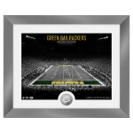 Obraz Green Bay Packers NFL Art Deco Stadium Silver Coin