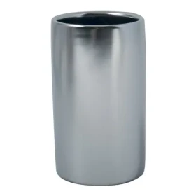 Spirella TUBE-Matt kelímek na kartáčky matně stříbrný / keramika (7610583227539)
