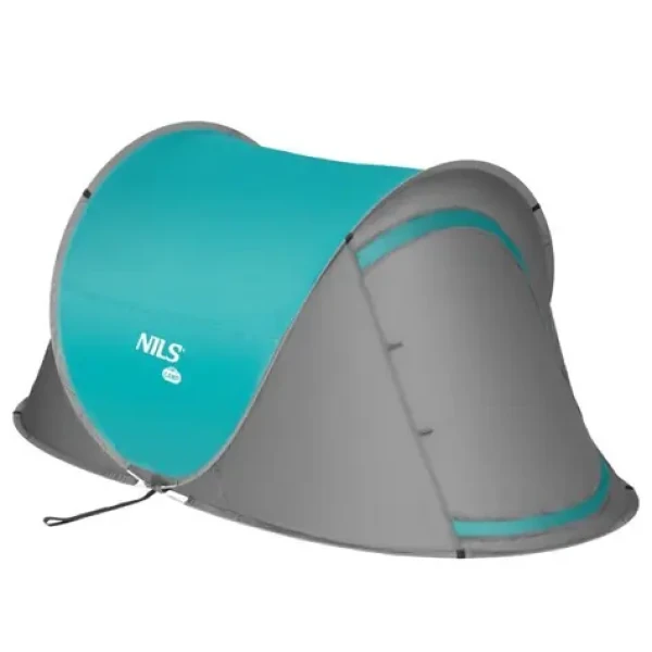 NILS Camp NC3743 tyrkysový / Samorozkládací plážový stan / 120 x 220 x 95 cm (5907695523256)