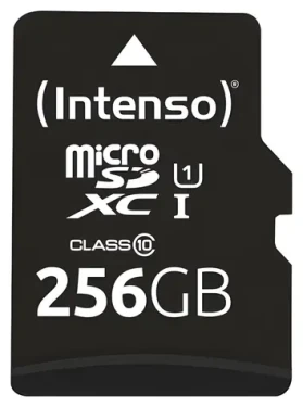 Intenso UHS-I Performance 256GB / Paměťová karta microSDXC / UHS-I / Class 10 / U1 / čtení 90 MB/s (3424492)