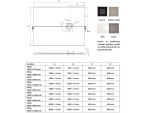 GELCO - Sprchová vanička MITIA PMC12090 1200x900 černá profilovaná PMC12090