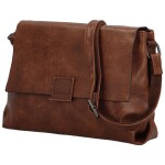 Trendy dámská koženková crossbody kabelka Daile, coffee