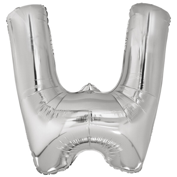 Písmeno W stříbrné foliový balónek 86 cm Amscan Písmeno W stříbrné foliový balónek 86 cm Amscan