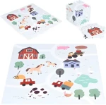 ECOTOYS Pěnové podlahové puzzle Farma