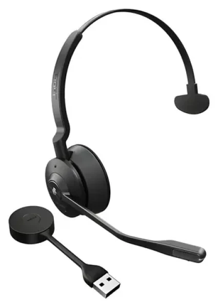 Jabra Engage 55 MS Mono černá / Sluchátka / mikrofon / DECT / USB-A adaptér / 13 h výdrž baterie (9553-450-111)