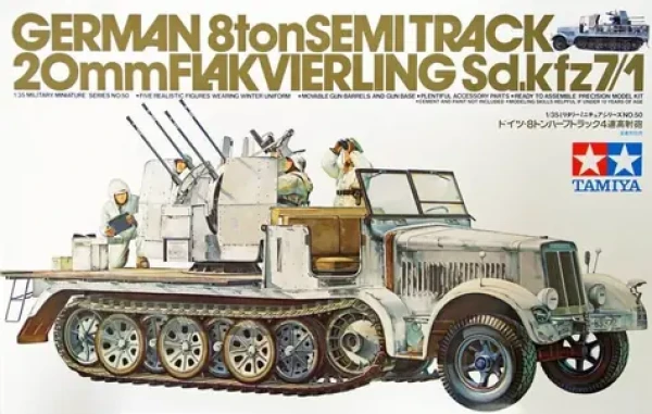 Tamiya 35050 HalfTrack w/20mm Flavierling Sd.Kfz.7/1 1:35