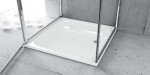 SAPHO - Smaltovaná sprchová vanička, čtverec 80x80x16cm, bílá PD80X80
