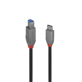 Lindy Anthra Line USB-C - USB-B 1m černá / Kabel USB / USB 3.2 Gen 1 / 500 Mbit/s (36666)