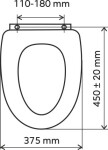 Sedátko MDF WC/STENATA