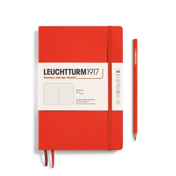 Leuchtturm1917 Zápisník Lobster Softcover A5 tečkovaný