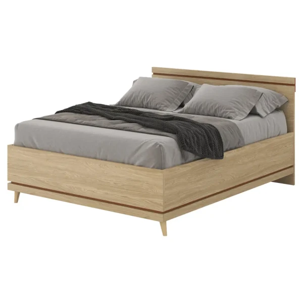 Postel Scandi 31 160 dub olejovaný/cihlový
