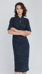 Benedict Harper Dress Lara Navy Blue/Dots