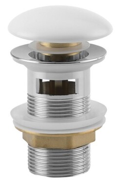 SAPHO - Umyvadlová výpust 5/4“, click-clack, keramická zátka, 10-50, bílá AR902