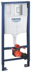 Rapid SL pro závěsné WC 38528SET s chromovou deskou + WC CERSANIT CLEANON PARVA + SEDÁTKO 38772001 PA2